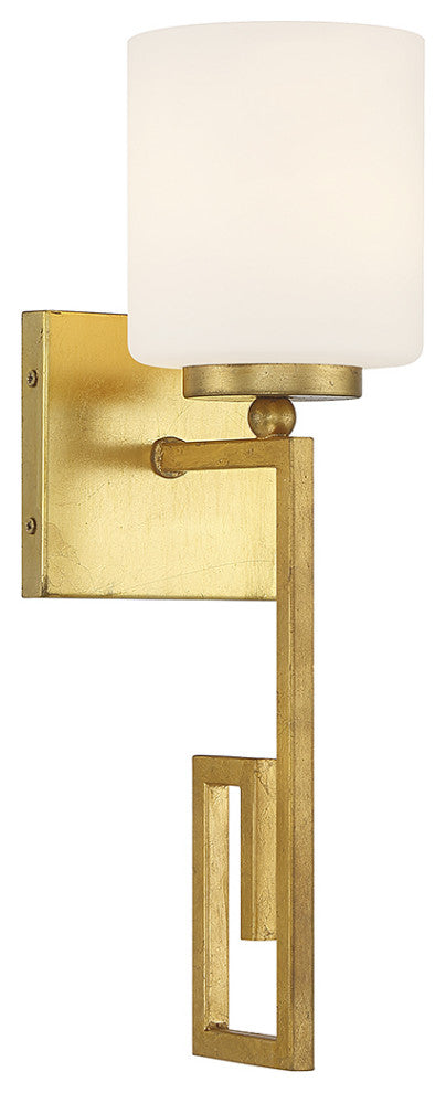 Quatrain 1-Light Wall Sconce, True Gold