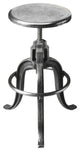 Butler Parnell Adjustable Swivel Iron Bar Stool