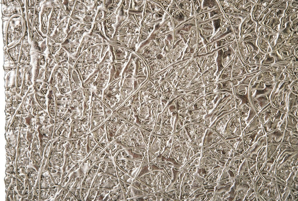 String Theory Pedestal, Silver Leaf, Medium