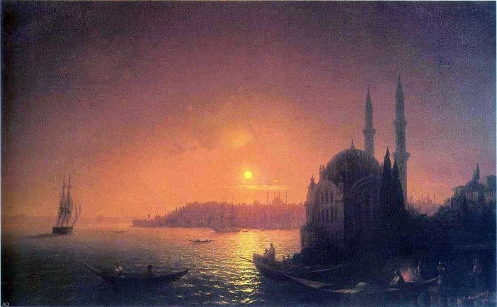 Ivan Constantinovich Aivazovsky View of Constantinople Wall Decal