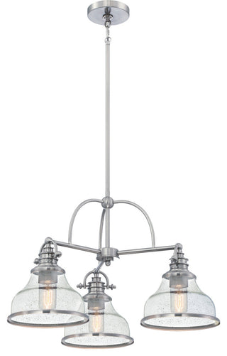 Quoizel GRTS5103 Grant 3 Light 24"W Chandelier - Palladian Bronze