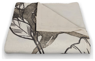 Botanical Sketches 50 x 60 Coral Fleece Blanket