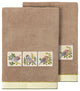 Linum Home Textiles 100% Turkish Cotton BELINDA 2PC Embellished Bath Towel Set