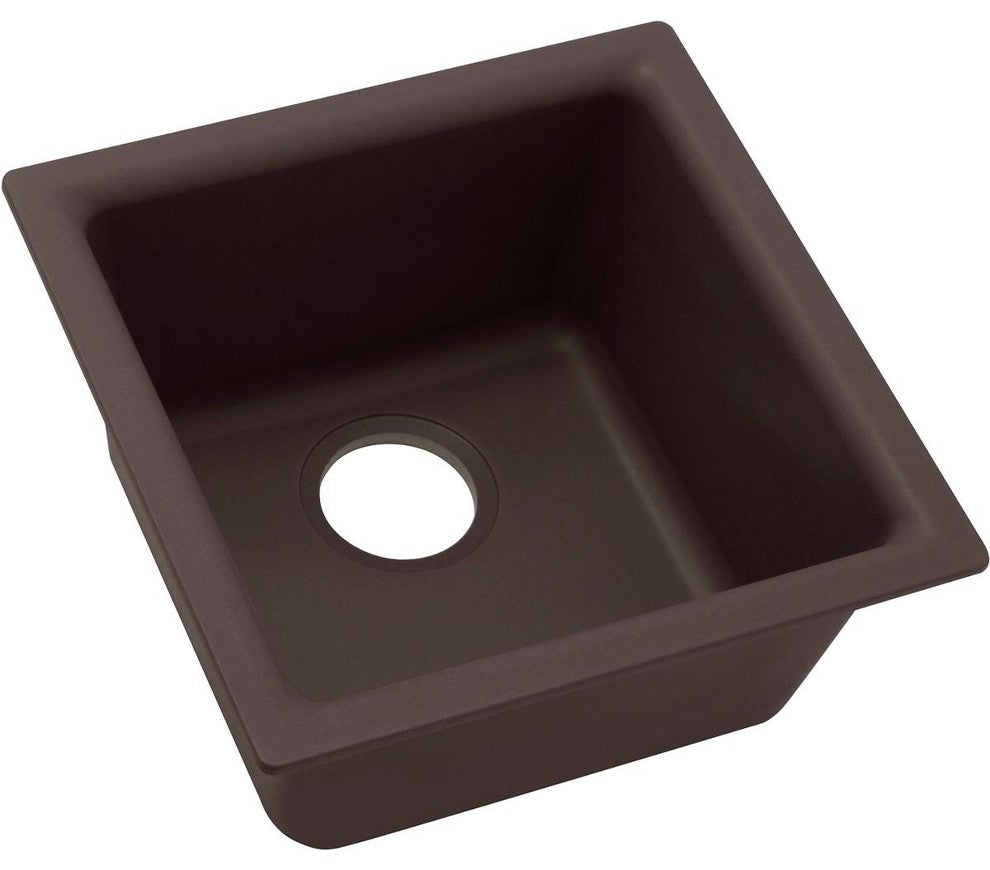 Elkay Luxe 15 3/4" One Bowl Drop In/Undermount Bar/Prep Kitchen Sink, ELX1616CN0