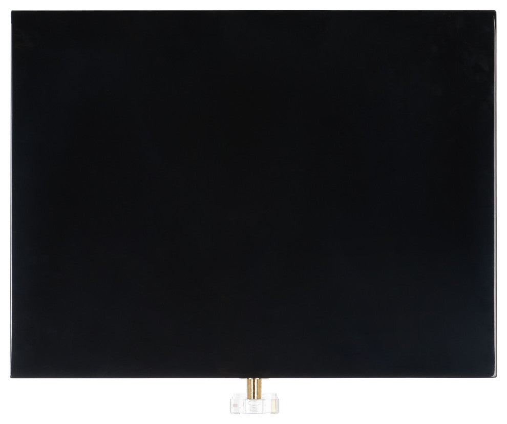 Safavieh Couture Lucian 3-Drawer Side Table, Black/Brass