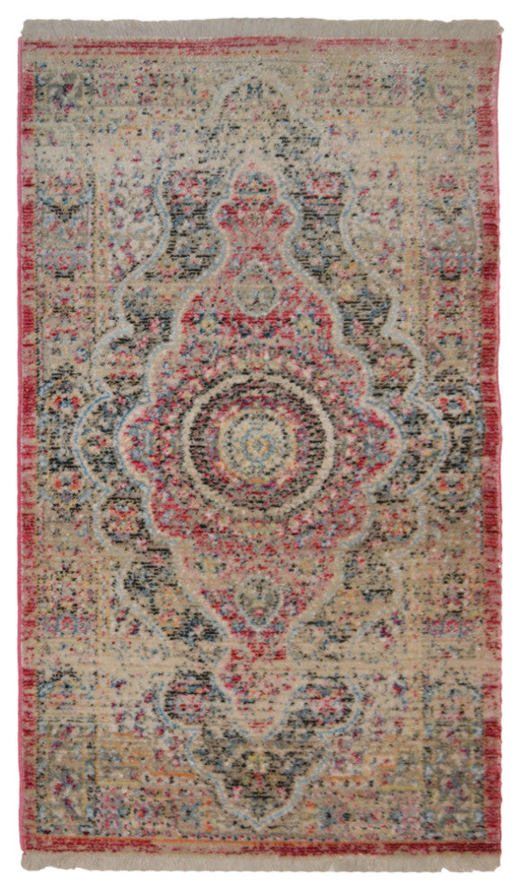 Machine Made Polyester Durable Indoor Outdoor Washable Oriental Pattern Footmat
