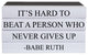 Never Give Up Quote Book Stack, S/4