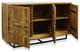 Dermott Three Door Sideboard Mango Wood Walnut Finish