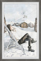 "Enjoying the Winter" Framed Painting Print, 20x30