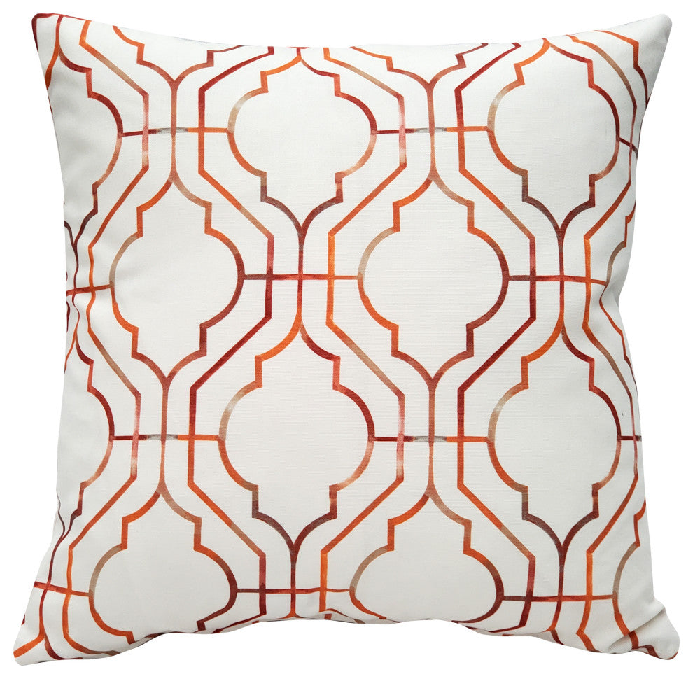 Biltmore Gate Orange Throw Pillow 20x20, with Polyfill Insert