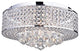 Wendu 17" Round Crystal Lamp, Chrome