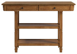 Harvey Two-Tone Kitchen Island Buffet, Oak