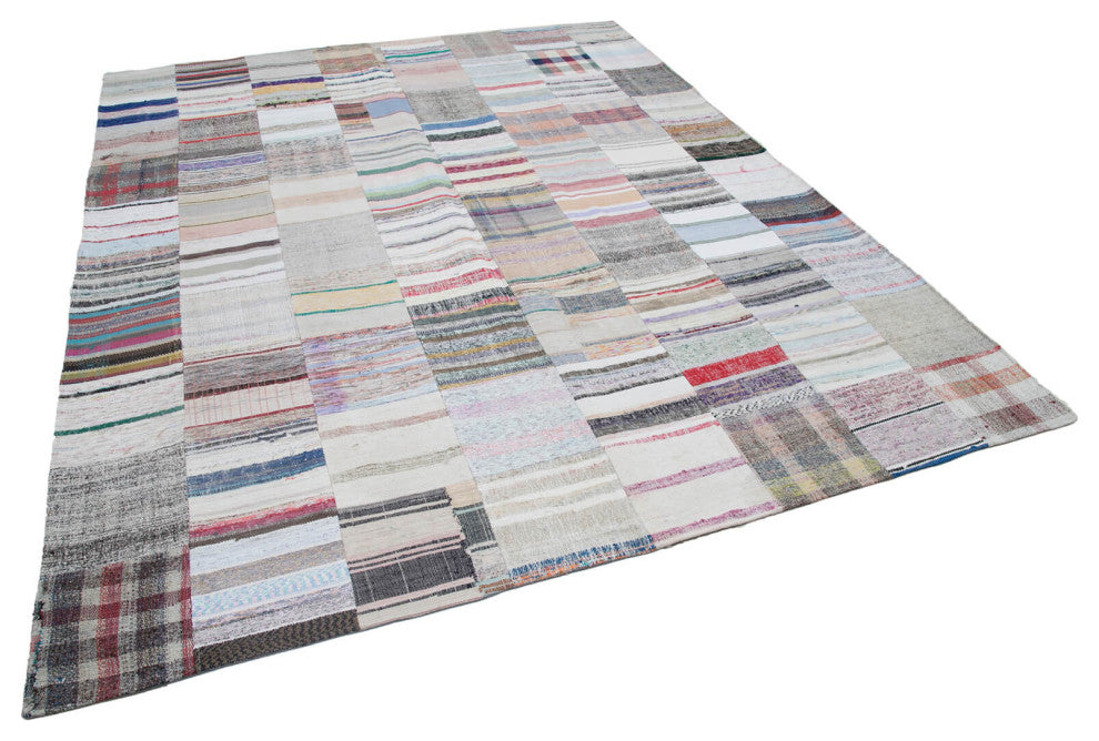 Rug N Carpet - Handmade Oriental 8' 2'' x 10' Contemporary Patchwork Kilim Rug