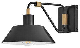 Hinkley Brewster Small Wall Mount Barn Light, Black Oxide