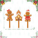 Wooden Gingerbread Man Yard Stake, 3-Piece Set