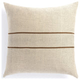 Handwoven Merido Pillow, Beige, 20"x20"