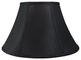 Faux Silk Bell Lamp Shade, 8x16x10", Black