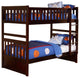 Homelegance Rowe Twin/Twin Bunk Bed, Dark Cherry, Twin/Twin