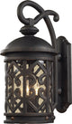 Tuscany Coast 2-Light Exterior Wall Mount, Weathered Charcoal