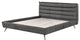 ACME Doris Queen Bed, Gray Top Grain Leather