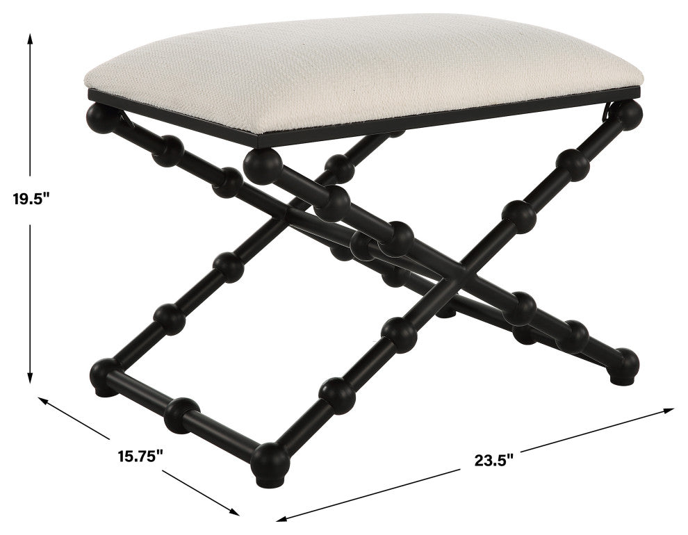 Uttermost Iron Drops Small Bench