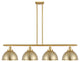 Ballston Urban Island Light, Satin Gold, LED