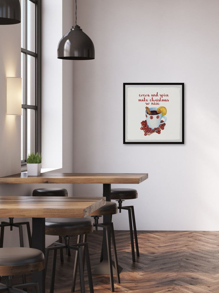 "Christmas Is Nice" Framed Painting Print, 32x32