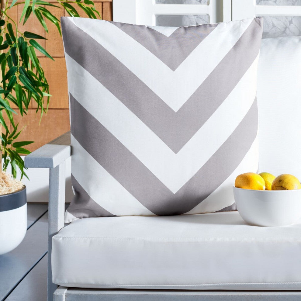 Safavieh Kadyn Outdoor Pillow Grey 18" X 18"
