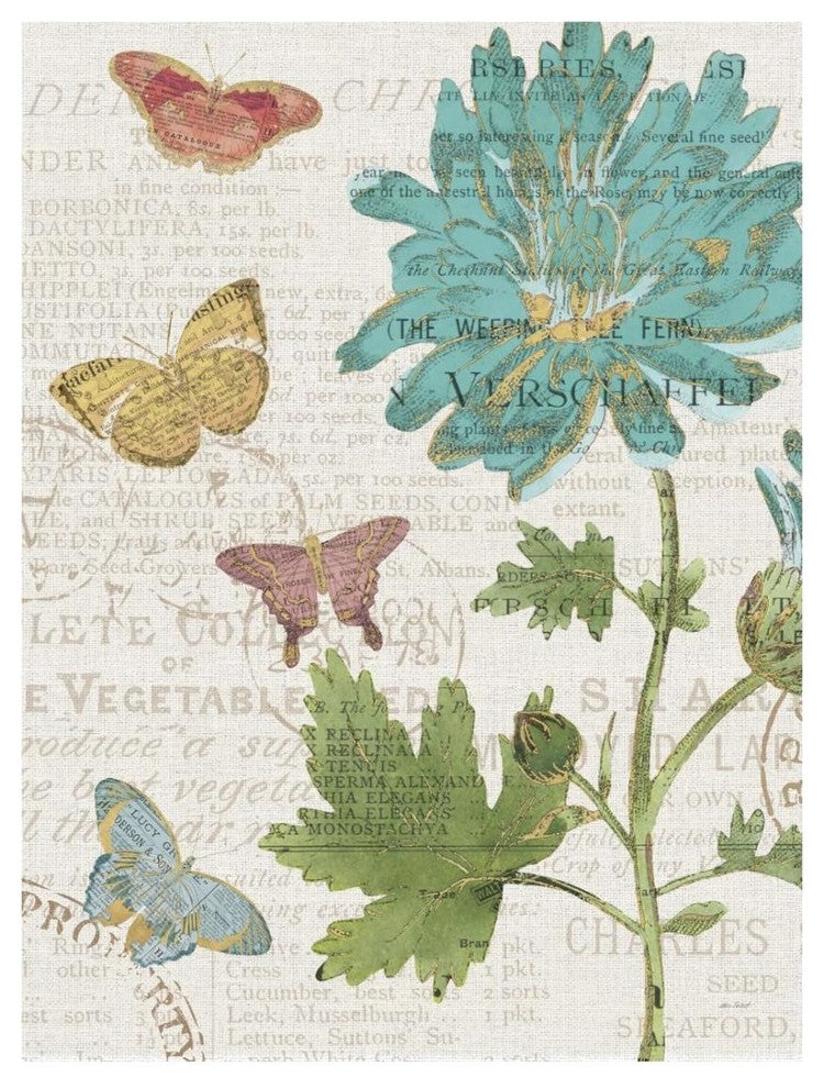 "Bookshelf Botanical XII" Digital Paper Print by Katie Pertiet, 20"x26"