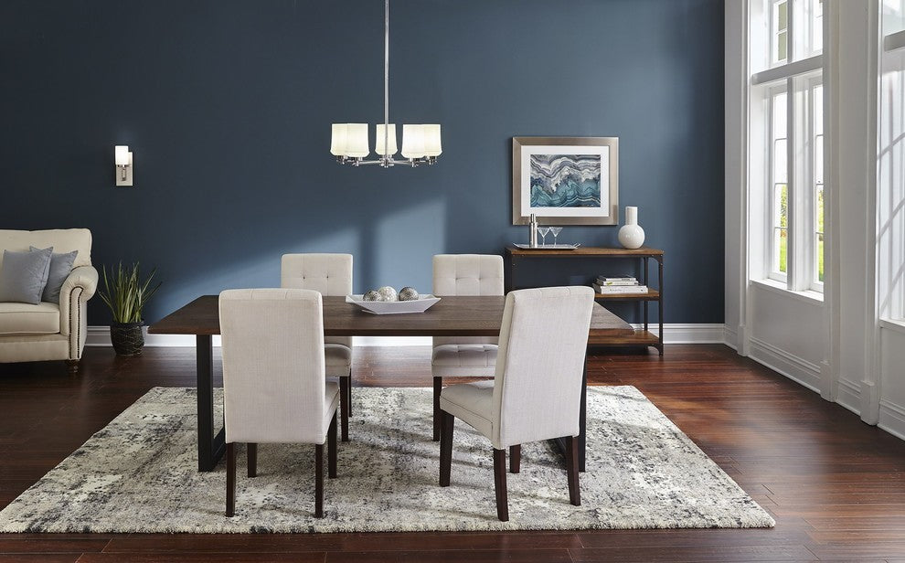 Celeste 5-Light Hanging Chandelier, Brushed Nickel