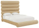 Durwin Champagne Velvet Bed in King
