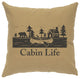 Image Pillow 16x16 Cabin Life Linen Straw