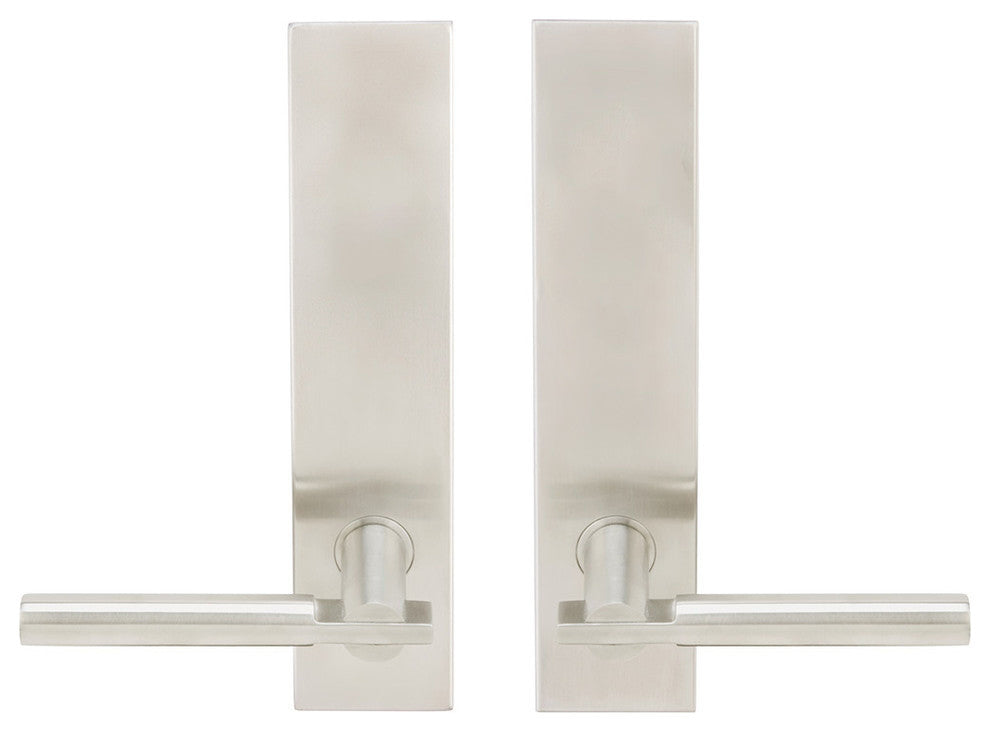 Sequoia Lever, Tubular Privacy, Satin Stainless Steel, 2-3/8" Backset