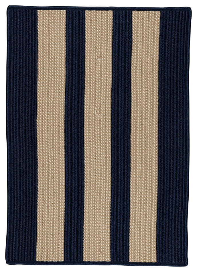 Colonial Mills Boat House BT59 Navy Indoor/Outdoor Area Rug, Square 8'x8'