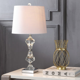 Chloe 26" Crystal Table Lamp, Clear
