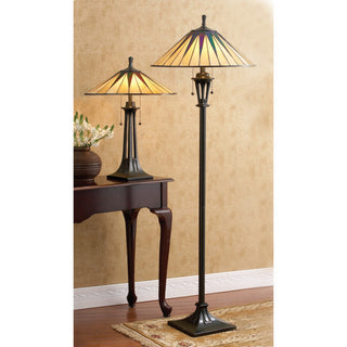 Quoizel TF6668VB Two Light Table Lamp Gotham Vintage Bronze