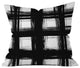 Gabriela Fuente Brush Check Throw Pillow, 16"x16"