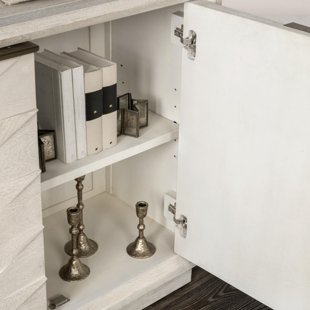 Marvin Mango Wood Sideboard Buffet, 2-Door