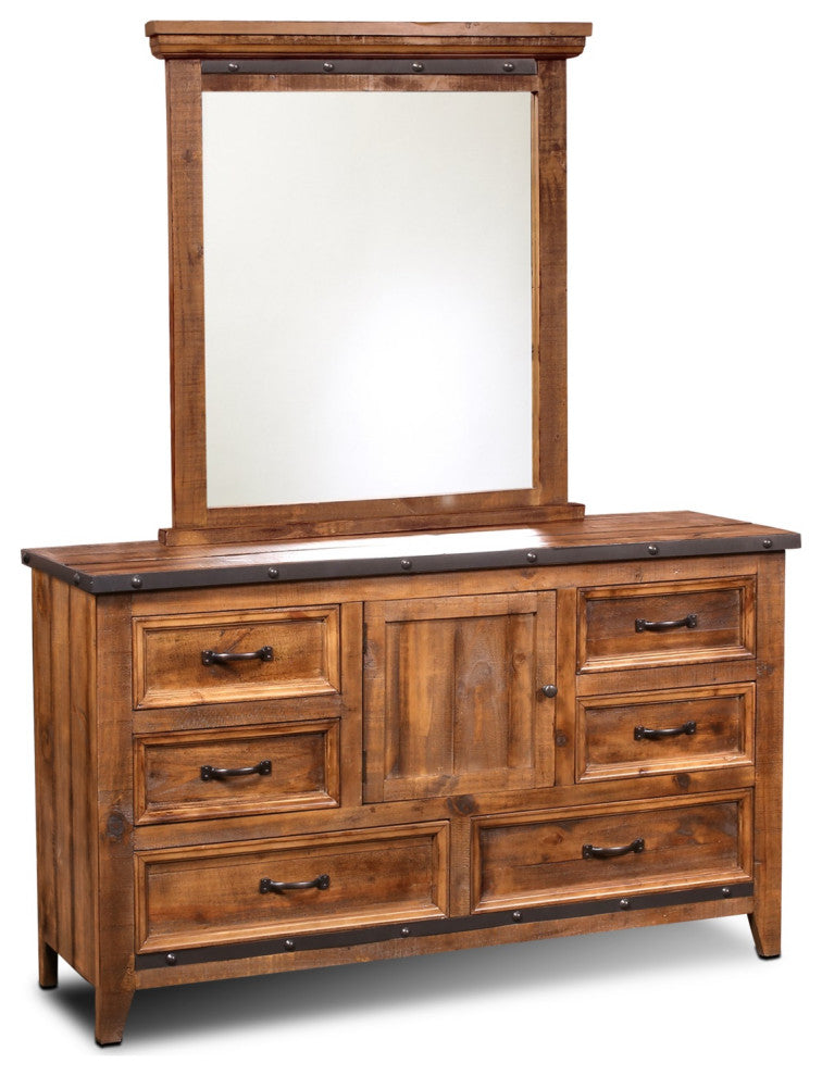 Sunset Trading Rustic City 5 Piece King Bedroom Set