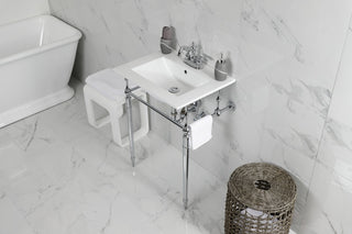 Fauceture KVPB24187W4CP 24" Console Sink, Legs, 4", 3 Hole