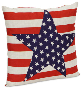 Americana Stars and Stripes Decorative Pillow