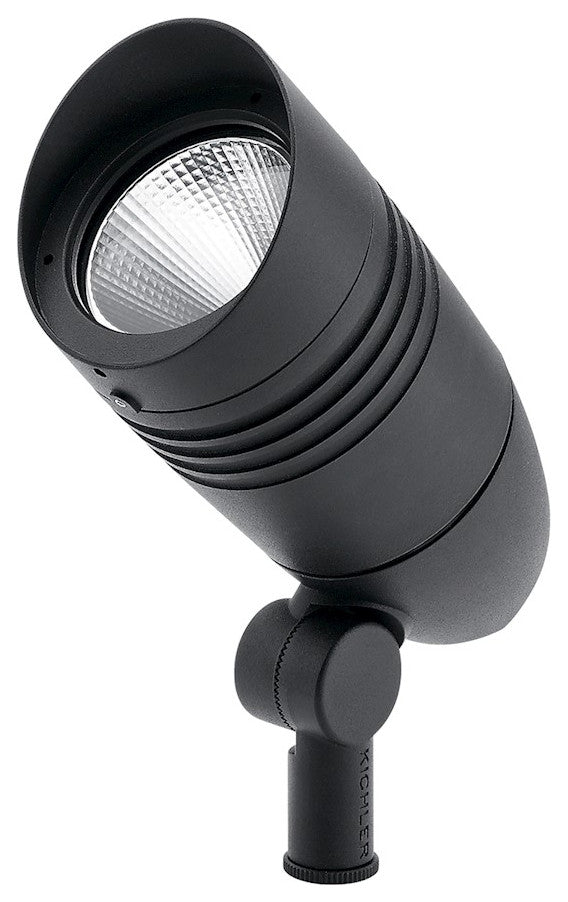 Kichler 16216BKT30 LED Landscape Accent, Textured Black Finish