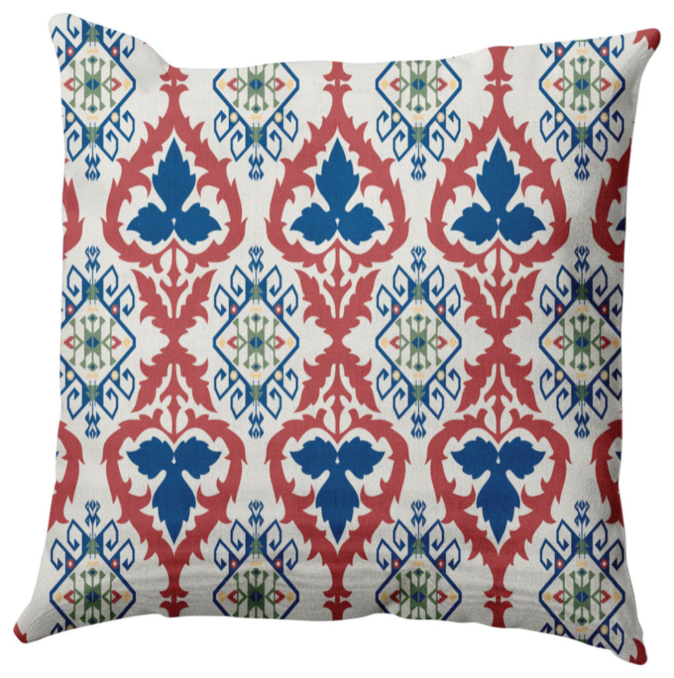 Bombay Decorative Throw Pillow, Dark Cobalt Blue, 26"x26"