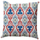 Bombay Decorative Throw Pillow, Dark Cobalt Blue, 26"x26"