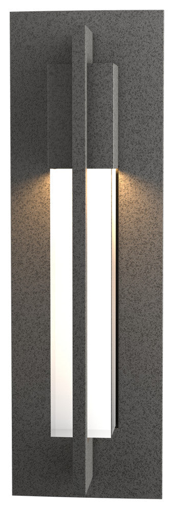 Axis Small Outdoor Sconce, Coastal Natural Iron Finish - Clear Glass