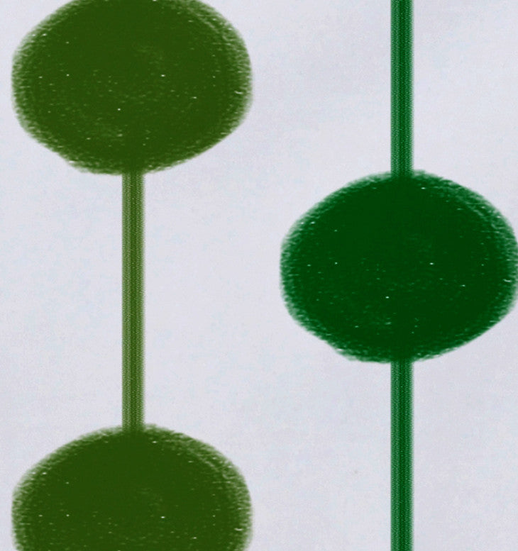 Brady Beads, Stripe Print Placemat, Set of 4, Green