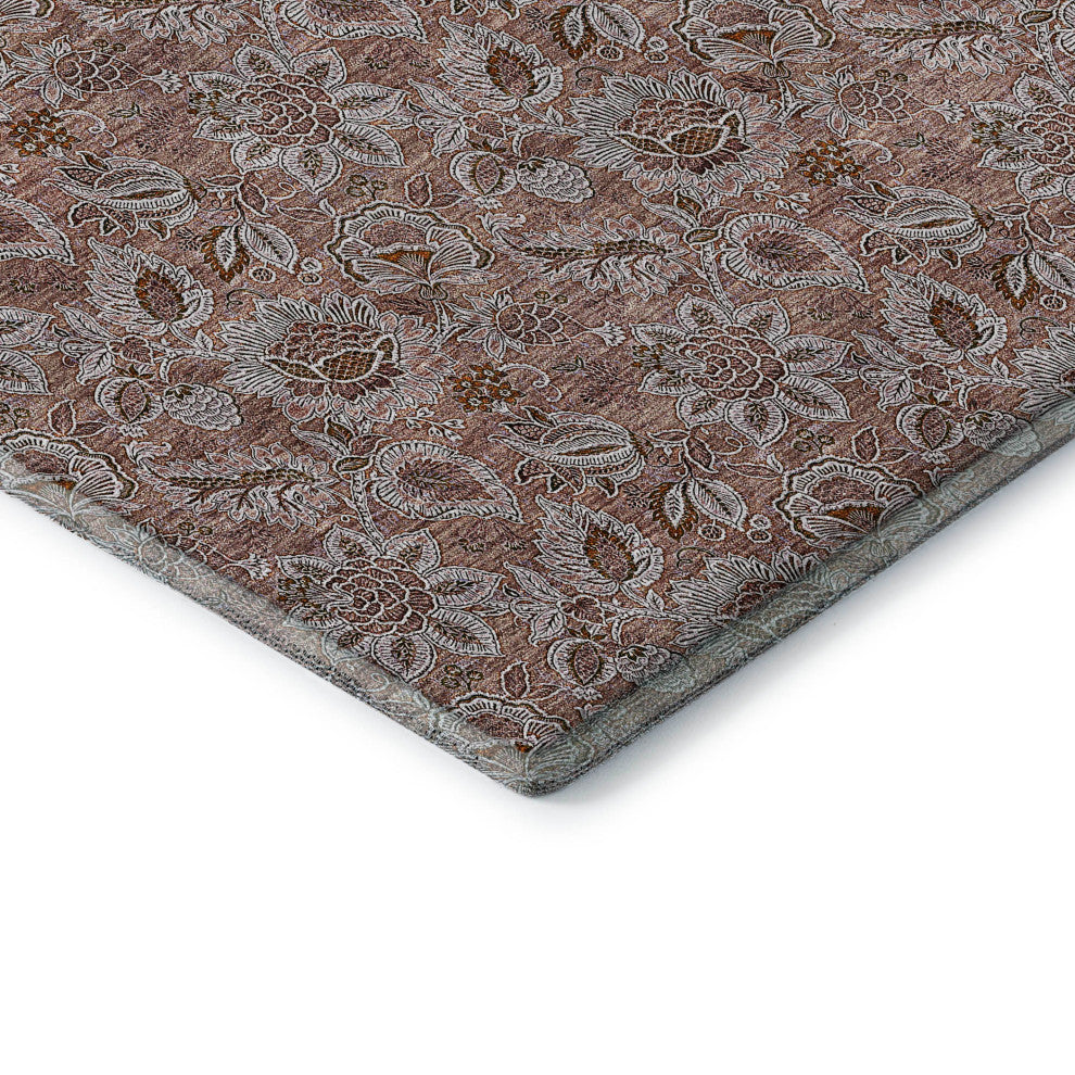 Premium Machine Washable Mayfield AMF661 Copper 5' x 7'6" Rug