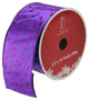 Purple Tree Wired Christmas Craft Ribbon