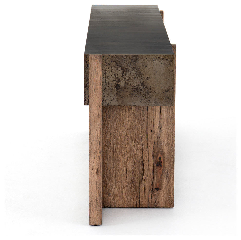 Bingham Console Table-Distressed Iron