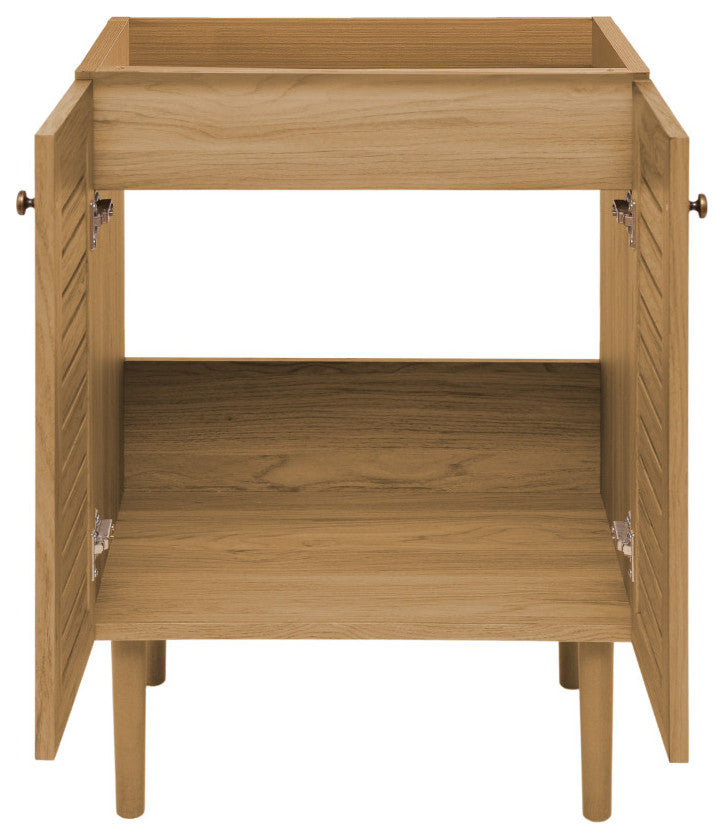 Bron 24" Bathroom Vanity, Oak- Cabinet Only